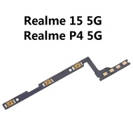 Realme 15 5G / Realme P4 5G  Side Power On Off Volume Up Down Flex Cable Ribbon For Repair OnOff Rea