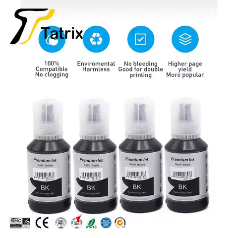 Tatrix 005 Black Compatible Bulk Bottle T03Q Refill Ink for Epson M1100/ M1120/M1140/M1170/M1180/M21