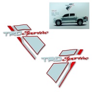 สติ๊กเกอร์ Sticker TRD Sportivo แปะข้างรถ สีเทา แดง สติ๊กเกอร์ trdsportivo