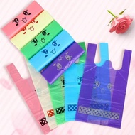 Thick Shopping Handle Plastic Bag Reusable Packaging Bag Supermarket Bandle Fruit Food Transparent S