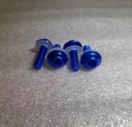 น็อตชิวหน้า ขนาด เบอร์ 8 ยาว1.5-2.5 cm. ราคา 4 ตัว Yamaha AEROX 155 Xmax 300 ADV150 R15 R3 R6 R1 NI