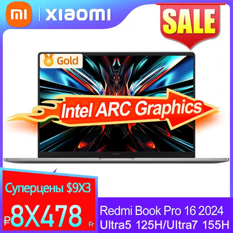 Xiaomi Redmi Book Pro 16 2024 Newest U*5-125/U*7-155 32G/1T/3.1K/165Hz（JYU4592CN/JYU4593CN）
