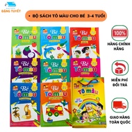 Book - Coloring Set for 3 - 4 years old bilingual English - Vietnamese (Bag of 8 books)