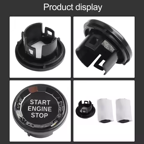Seamless Engine Start Button Knob Cover Compatible with For Jaguar XF XE and F Pace (16 19) Designed