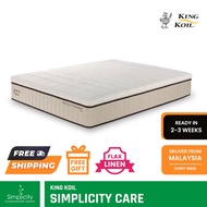King Koil Simplicity CARE Mattress, KINGKOIL Flax Linen Collection, Sizes (King, Queen, Super Single, Single)