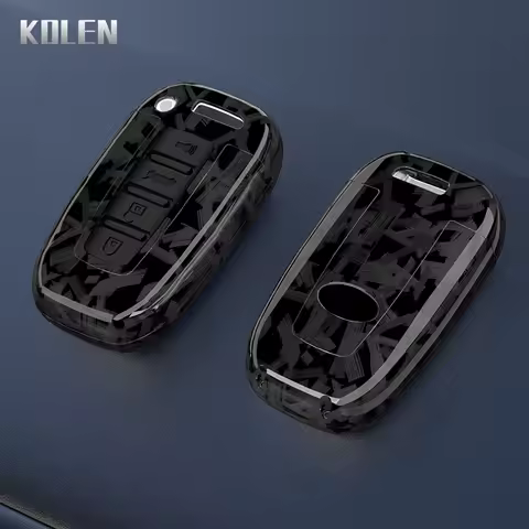 ABS Carbon Fiber Car Key Case Cover Shell For Hyundai IX35 Elantra Sonata 8 9 For Kia Sportage K5 K2