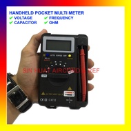 HANDHELD POCKET MULTIMETER MULTI METER VOLTAGE FREQUENCY OHM METER CAPACITOR METER