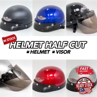 MHR DESIGN HELMET BRAND MTR HALF CUT MOTORCYCLE HELMET STENG SEPARUH SEKERAT RINGAN