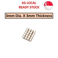 SG Stock Dia 3x3mm Magnet Neodymium Cylinder Disc Circular Round Small Tiny Mini Home Art Craft Science 3x3 3mm Magnets