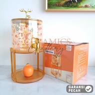 KIMITSU 1set Drink Juice Bucket 26L Drink Jar Kaca Kran Tanpa Stand