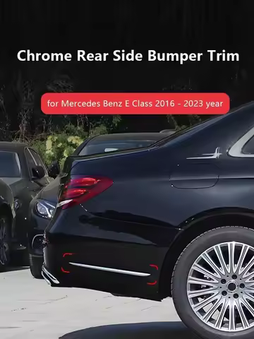 For Mercedes Benz W213 Chrome Rear Door Side Trim Protector Side Bumper Bar Decoration for Class E K