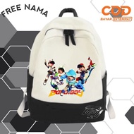(FREE Name) Kindergarten/SD/SD BACKPAKCK Children's Backpack Picture PULL BOBOIBOY Character