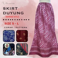 (SIZE S-L) Ready Stock Skirt Cotton Batik / Skirt Duyung / Skirt Duyung Bigger Size /  Viral Match Kebaya Blouse