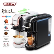 HiBREW 5in1 Capsule Coffee Machine 19Bar Hot/Cold Espresso Machine For Nespresso Capsule&amp;Dolce Gusto Milk&amp;coffee powder&amp;ESE pods&amp;K-cup