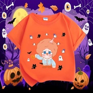 Halloween Crybaby T-shirt Kids Adult Cute Popmart Crybaby Trick or Treat Tshirt Round Neck Tee Shirt