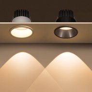 สปอตไลท์ไฟ LED focos หลอดไฟ LED แบบจุดโคมไฟติดเพดาน5W 7W 9W12W cob หลอดไฟ LED AC110V-220V สำหรับให้แสงสว่างในตกแต่งห้องนั่งเล่น