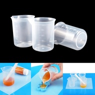 100ML DIY Plastic Craft Mixing Measuring Cup/Kitchen Baking Beaker Liquid Measure Jug/Liquid Graduated Container For Epoxy Resin Silicone Making Tool
