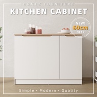 KitchenZ Sabah 4FT Sinowa Series Full Melamine 3 Door Kitchen Cabinet Base Unit 120 x 60cm Top/Stora