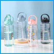 Water Bottle Model 2 Liters (Thai Text) 2000ML Plastic Portable And Easy To Carry There Are Many Col