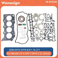 Engine Cylinder Full Head Gasket Set Fit 2.2 L For Mazda 3 6 CX-5 SHY1 SHY4 SHY6 SHY8 2.2L 16V 4cyl 