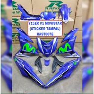 Body Cover Set Rapido Y15ZR V1 V2 Yamaha STICKER TAMPAL Movistar Blue Ysuku Accessories Motor Y15 Coverset Biru