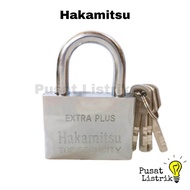 Gembok Stainless Putih 60mm Leher Panjang Hakamitsu Gembok Padlock 60mm