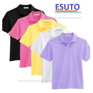 UNGU MERAH HIJAU PUTIH HITAM Polo SHIRT Collar Tops Men Plain Black White Brown Yellow Red Gray Blue Green ORANGE PINK Purple LILAC CREAM NAVY MAROON PASTEL