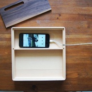 簡單使用-手機充電擴音置物木盒