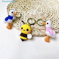 SEPTEMBER Bee Keychain, Little Bee Shape Soft Silicone Bee Silicone Keychain, Delicate Keychain Cartoon Funny Personalized Bee Soft Silicone Pendant Couple