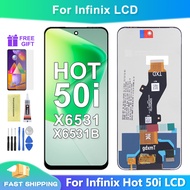LCD Original For Infinix Hot 50i / X6531 X6531B LCD Display with Frame Touch Screen Digitizer Assemb