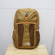 日本 The North Face 泥黃色尼龍布 Flyweight Recon 22L 可摺疊 背囊