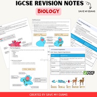 IGCSE Biology Notes / Revision Notes (SME)
