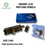 PRO PAINT Grendel selot pintu kayu dan jendela 3 inc