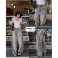Wendy Dirty Jeans Faded Wide Legs Wide Leg Jeans