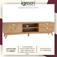 MADE IN MALAYSIA IGREEN HOME FURNITURE LOFTUS 1.8M TV CABINET PERABOT PREMIUM QUALITY MURAH