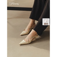 73hours Women's Shoes Susie Autumn New Style Pointed French Slimmer Look Classic Commuter Shoes Thin