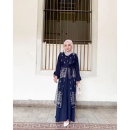 Busana Muslim Model Kondangan Full Brukat Dress Bridesmaid Terlaris Warna Mahogany Alexa Dress Outhe