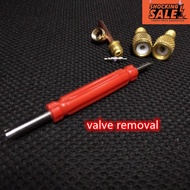 2 way valve core opener tool gas hos r12 r22 r134a r410 r600 r32 valve core adapter 2in1 tire opener tayar valve pembuka