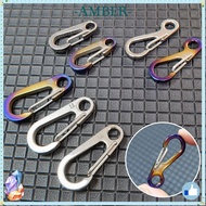 AMBER D Carabiner MIni Titanium Alloy  EDC Gear Safety Travel Tools Camping Keyring