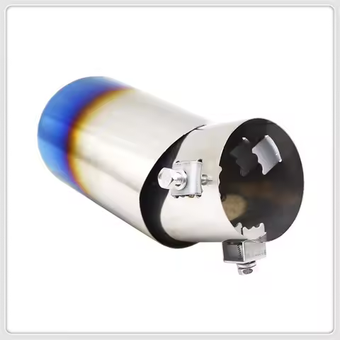 Car Exhaust Muffler Tip Round Stainless Steel Pipe for Mercedes Benz GL63 GL-Class G65 G550 G350 E30