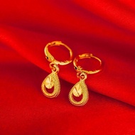Singapore Original 916 Bangkok Earing Set for Girls Gold 916 Original Earrings Women's Fasion Jewell