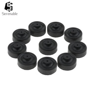 [Serenable] 10Pcs Fish Tank  Pump O2 Supply Machine Replacement Rubber Part, Black
