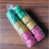 12ROLL Economy Rafia string Tali rafia plastic String Rope Rafia Plastic rope Packing string Ikat bu
