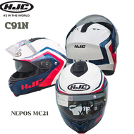 หมวกกันน็อค HJC รุ่น C91N หมวกยกคาง Modular Flip-Up สไตล์ Touring & Adventure แถมฟรี! อุปกรณ์เสริม แ