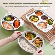 Cartoon Divided Plates Children's Plates 304 Stainless Steel Food Grade Plates