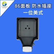 IP66 Outdoor Waterproof Socket Type 86 Waterproof Switch 16A American Switch Socket Bathroom Waterpr