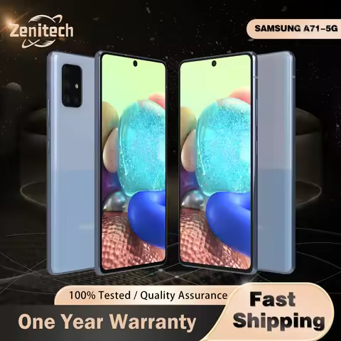 Original Samsung Galaxy A71 A716U 5G Mobile Phone 6.7" 8GB RAM 128GB ROM NFC Exynos 980 Octa Core A7
