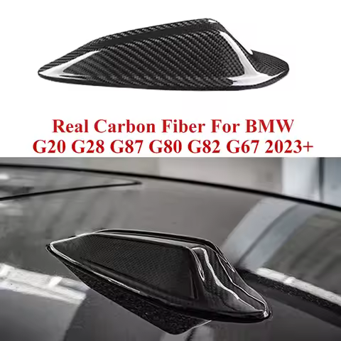 Real Carbon Fiber Shark Fin Antenna Cover For BMW 3 Series G20 G28 M2 G87 M3 G80 M4 G82 X7 G67 2023 
