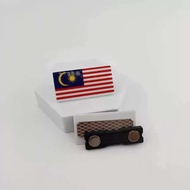Lencana Pin Malaysia Jalur Gemilang (Magnet) - Saiz 5x2.5cm - 1pc