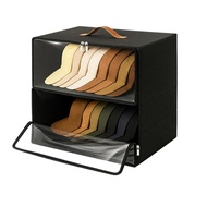 For Baseball Caps Organizer 2 Pack Front-Opening Stackable Rigid Hat Storage Boxes with Clear Window